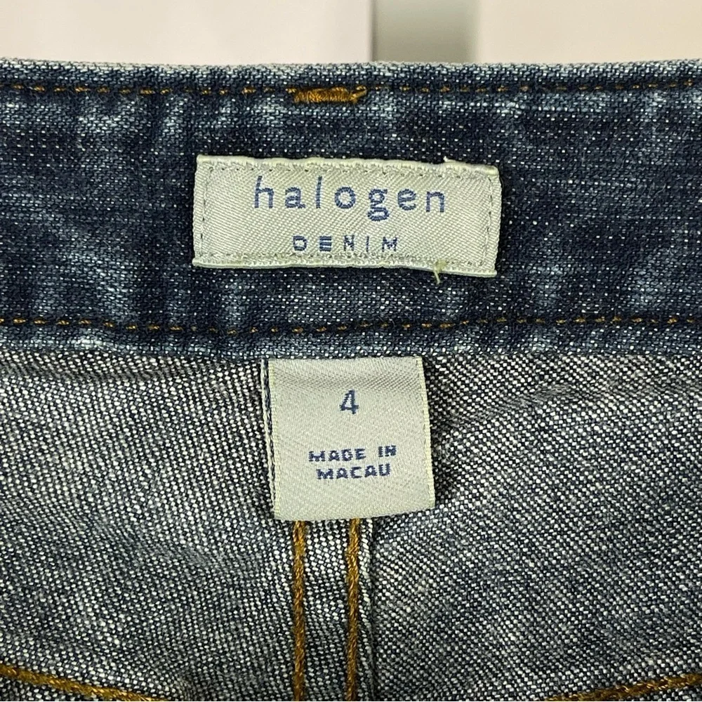 Halogen Women's Size 4 Flare Leg Blue Jeans Retro Medium Wash